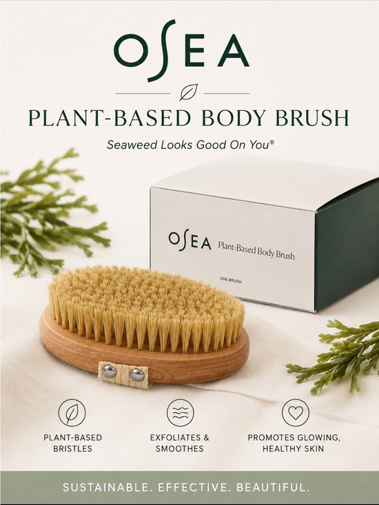 Sea Other - Sea Plant-Based Body Brush in Natural Beige and Light Wood